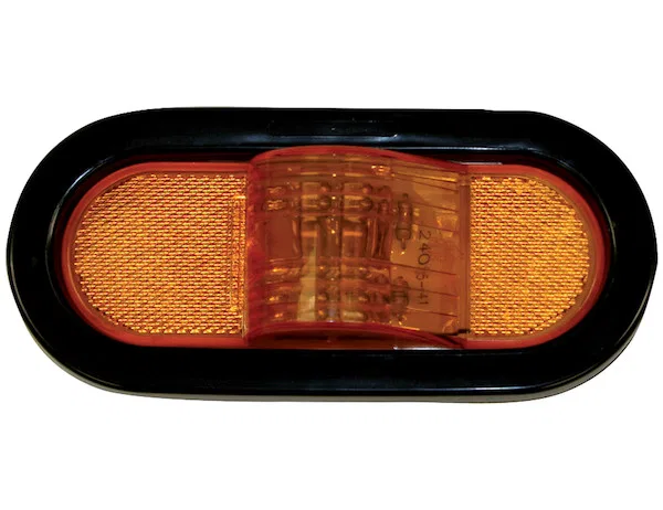 5626209 – BUYERS PROD Trailer Light, Turn Signal/ Side Marker LED Oval 1.37 Watt 12 Volt DC Amber 6-1/2 Inch Length x...
